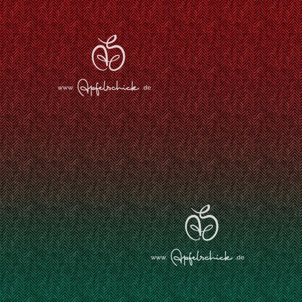 1m STÜCK!!! Herringbone Gradient Christmas BIO-Eigenproduktion