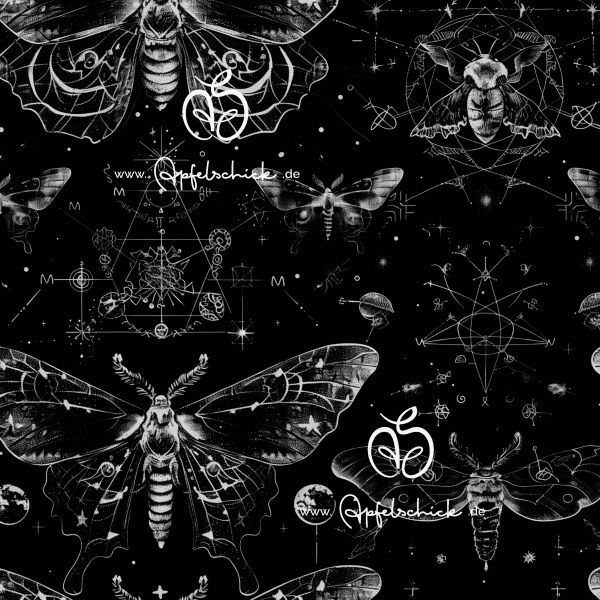 Mistery Moth Black-White BIO-Eigenproduktion