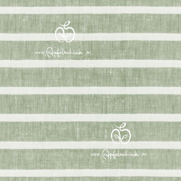 Striped Linen Olive BIO-Eigenproduktion (kbA)