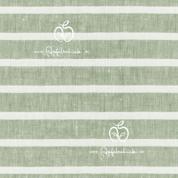 Striped Linen Olive BIO-Eigenproduktion