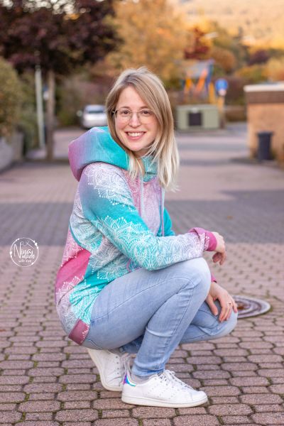 Big Mandala Gradient Rose-Water BIO-Eigenproduktion