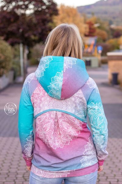 Big Mandala Gradient Rose-Water BIO-Eigenproduktion