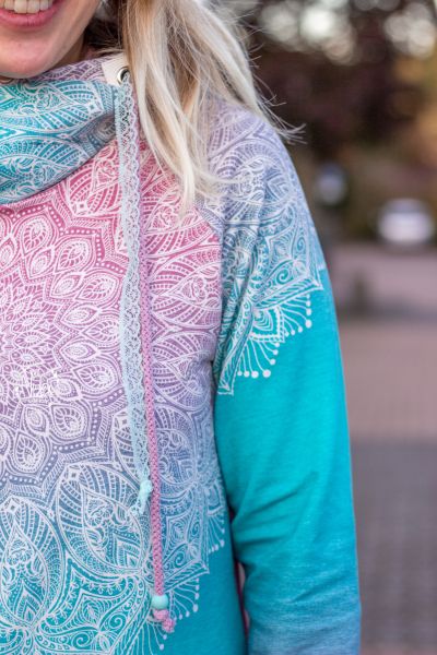 Big Mandala Gradient Rose-Water BIO-Eigenproduktion