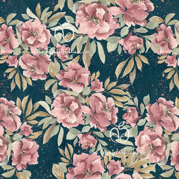 2,5m STÜCK!!! Vintage Pastel Rose BIO-Eigenproduktion (kbA)