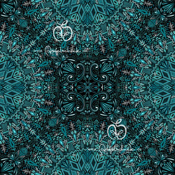 1,5m STÜCK!!! Norwegian Style Teal BIO-Eigenproduktion