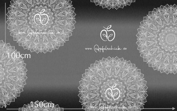 0,5m STÜCK!!! Big Mandala Gradient Candy BIO-Eigenproduktion (kbA)