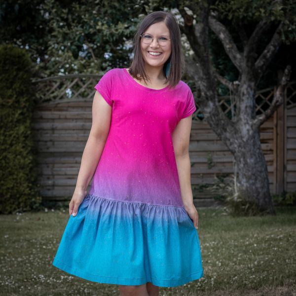 2,5m STÜCK!!! Sparkle Gradient Water-Rose BIO-Eigenproduktion (kbA)