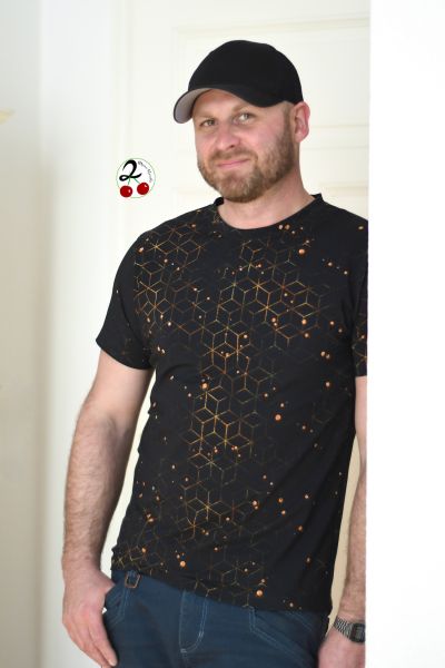 0,5m STÜCK!!! Space Dice Schwarz-Kupfer Eigenproduktion