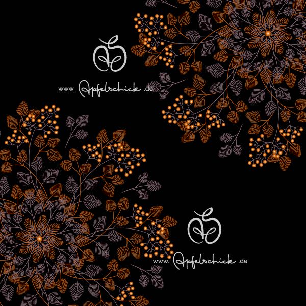 Big Circle Leaf Black Tilda BIO-Eigenproduktion (kbA)