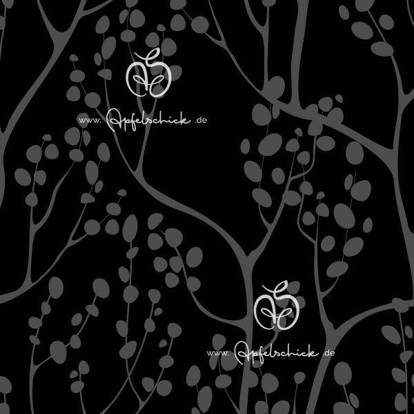 Twigs Schwarz-Dunkelgrau BIO-Jacquard-Eigenproduktion