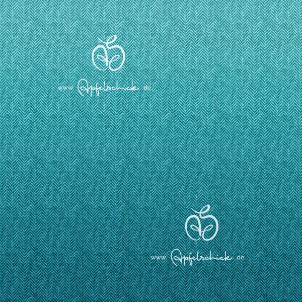 Herringbone Gradient New Aqua BIO-Eigenproduktion (kbA)