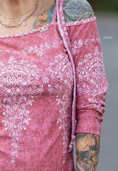 2m STÜCK!!! Embroidery Tweed Altrosa BIO-Eigenproduktion (kbA)